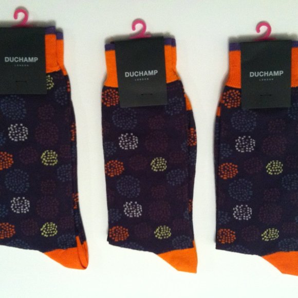3 DUCHAMP MEN'S NEW 80%COTTON 20%NYLON DRESS SOCKS FIT SHOE SIZE: 7-13